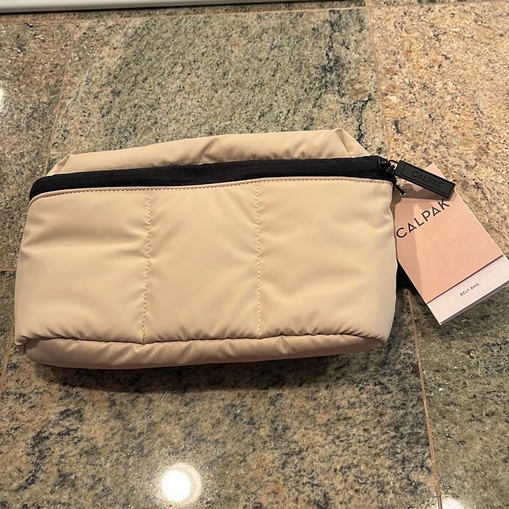 CALPAK Luka Belt Bag in classic Oatmeal NWT